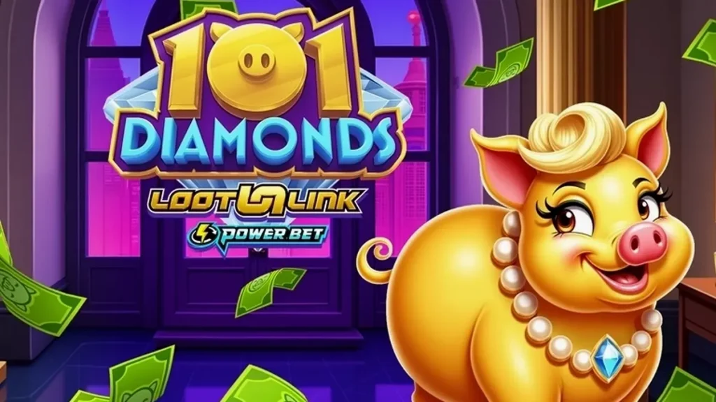 101 Diamonds سلاٹ گیم کا منظر